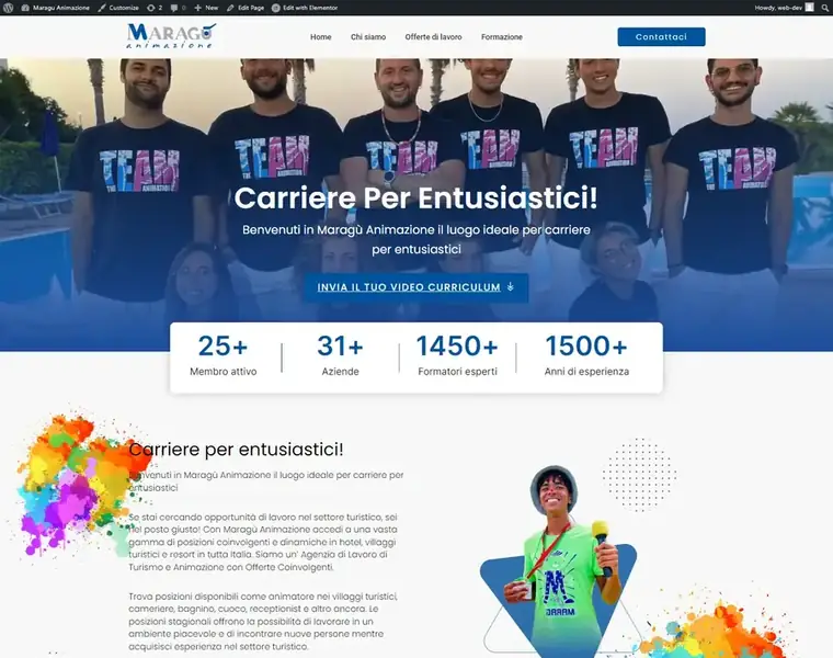 Job Hiring wordpress business website designed by Codixity