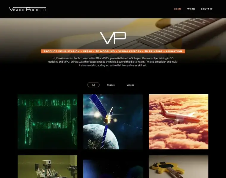 Portfolio Showcase landing page designed by Codixity