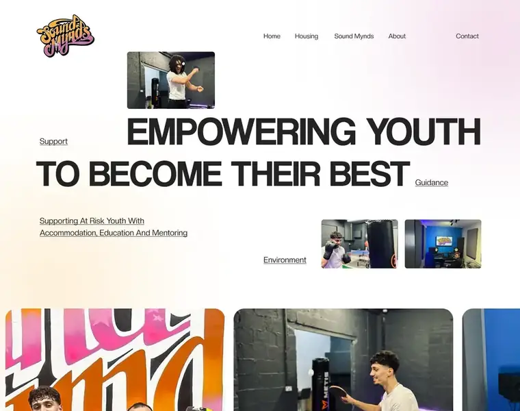Sound Mynds wordpress business website designed by Codixity
